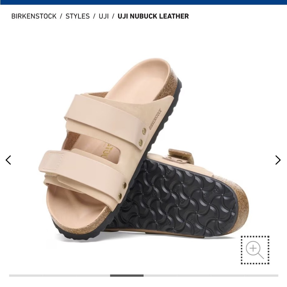 Birkenstock Uji Beige Nubuck Sandals